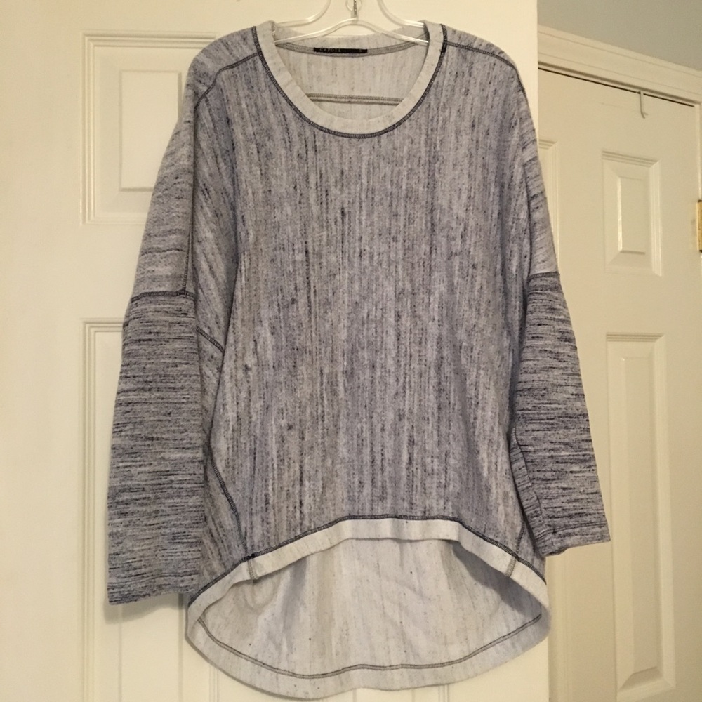 Blue Long Sleeve Top